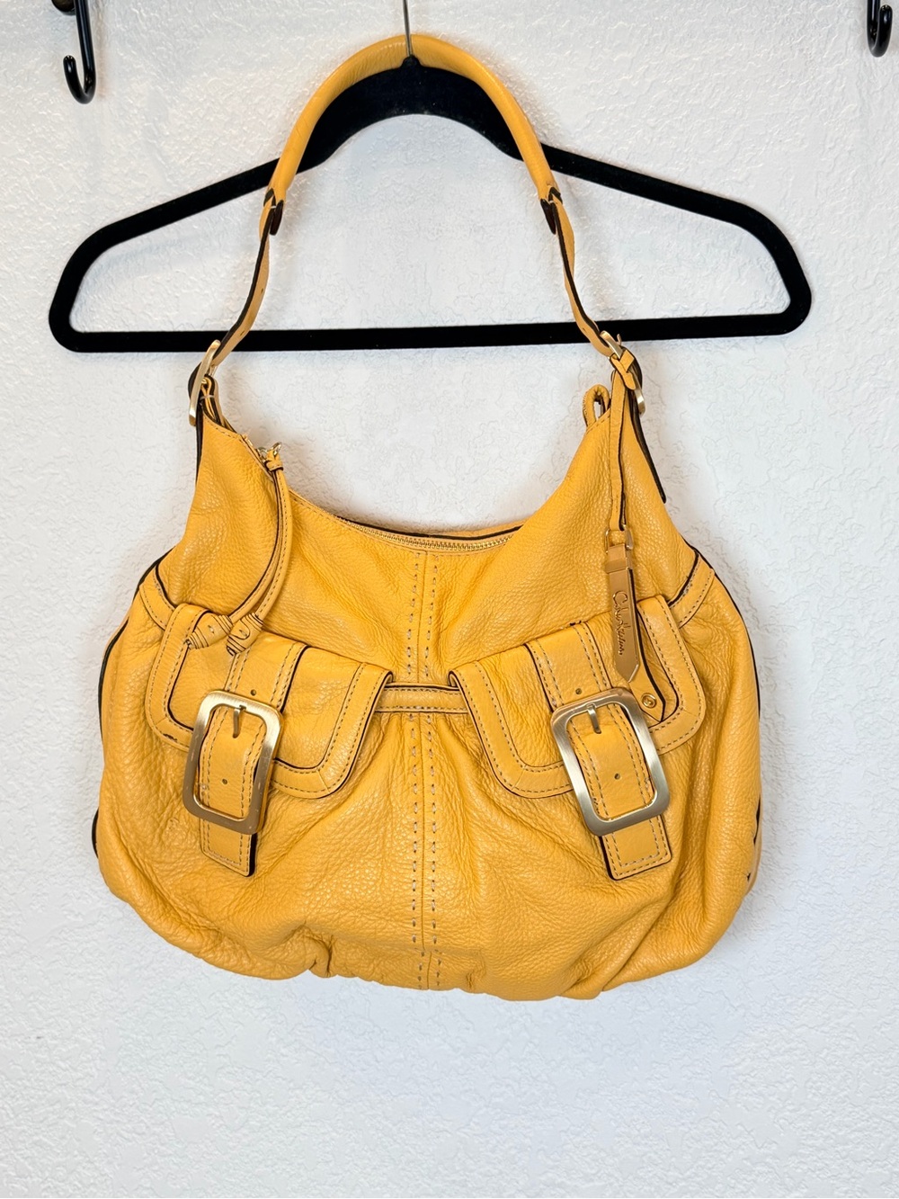 Cole Haan Y2K Village Soft Small Pocket Hobo Bag in Sunshine Yellow
